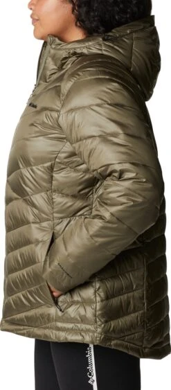 Columbia Joy Peak - Gewatteerde Puffer Jas Dames - Jassen Dames Winter - Outdoorjas Met Capuchon - Stone Green - Maat L -Bol 526x1200 1