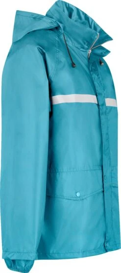 BJØRNSON Dusch Regenpak Dames & Heren - Waterdicht - Maat 3XL - Aqua Blauw 23 BJØRNSON Dusch Regenpak Dames & Heren - Waterdicht - Maat 3XL - Aqua Blauw -Bol 532x1200 9