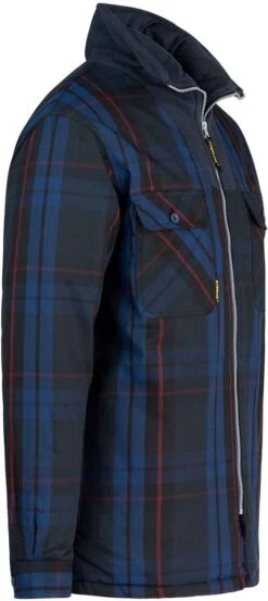 STØRVIK Vancouver Houthakkers Fleece Jas - Thermo Vest - Thermoblouse - Fleece Kraag - Winddicht Gevoerd - Maat XL - Donkerblauw -Bol 536x1200 3