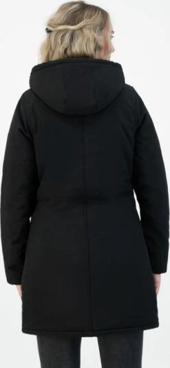 Kjelvik Dames Winterjas - Softshell Parka Dames - Tina - Zwart - Maat 42 -Bol 555x1200