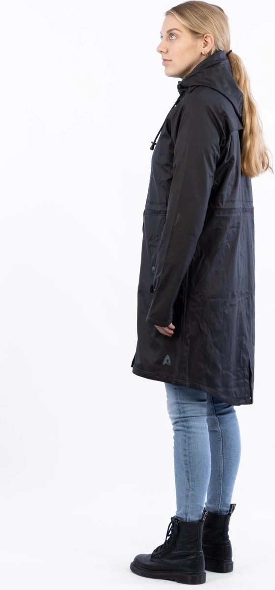 Ralka Regenjas Dames - Mizzle - Zwart - Maat 38 6 Ralka Regenjas Dames - Mizzle - Zwart - Maat 38 - Afbeelding 4