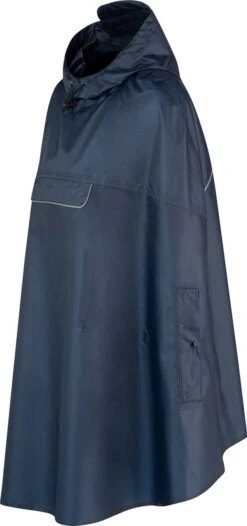 BJØRNSON Haps Regenponcho Fiets Dames & Heren - Fietsponcho - Donkerblauw -Bol 564x1200 1