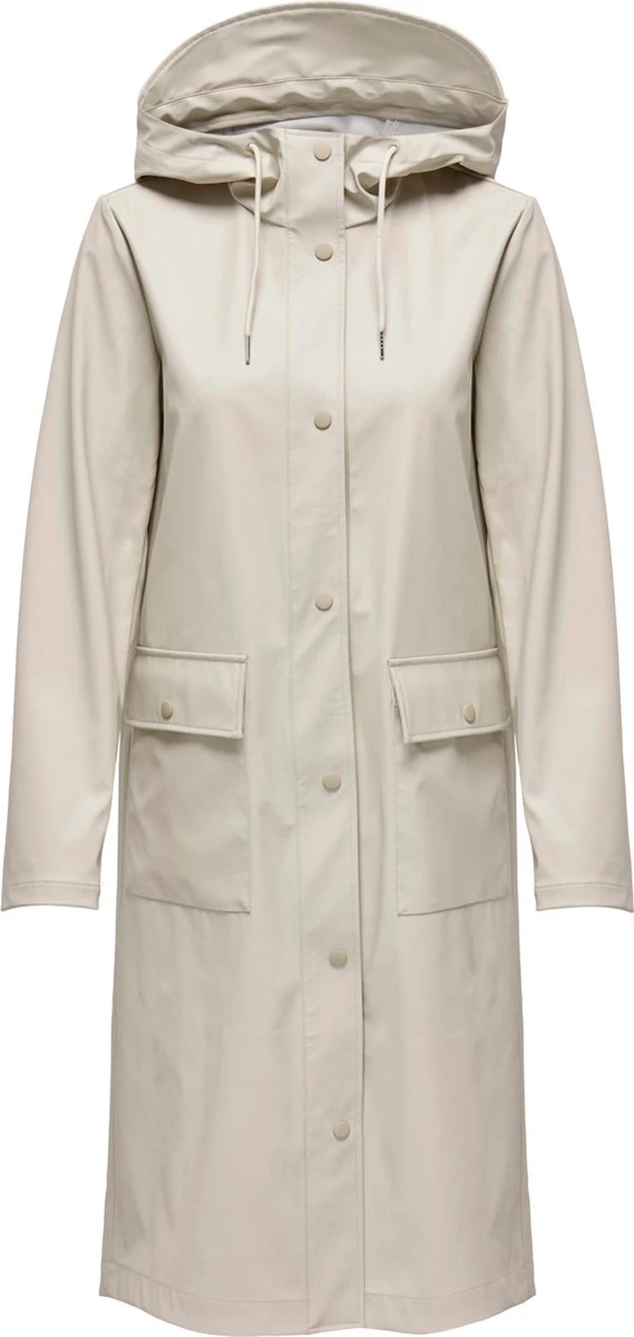 ONLY ONLRENE HOOD LONG RAINCOAT CC OTW Dames Jas - Maat L 3 ONLY ONLRENE HOOD LONG RAINCOAT CC OTW Dames Jas - Maat L