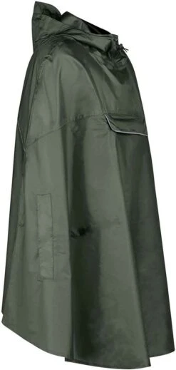 BJØRNSON Haps Regenponcho Fiets Dames & Heren - Fietsponcho - Olijfgroen -Bol 571x1200 4