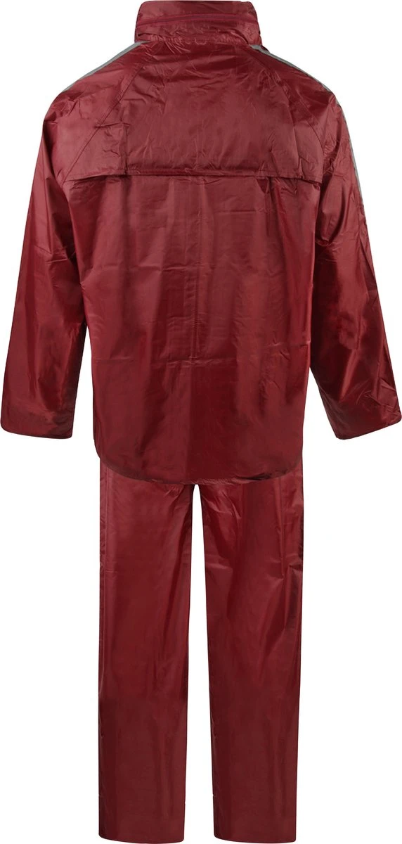C-Line Regenpak Met Capuchon - Rood - Reflecterend - Nieuw Model - Volwassen Maat L 4 C-Line Regenpak Met Capuchon - Rood - Reflecterend - Nieuw Model - Volwassen Maat L - Afbeelding 2