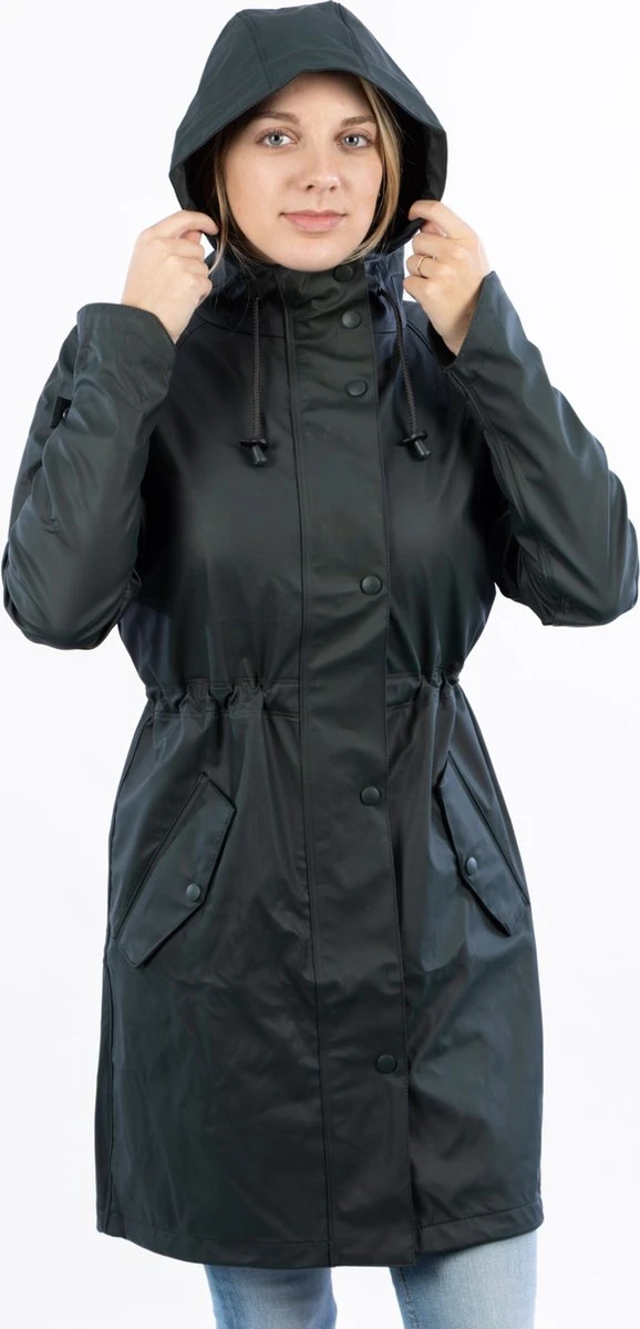 Ralka Regenjas Dames - Mizzle - Donkergroen - Maat 38 11 Ralka Regenjas Dames - Mizzle - Donkergroen - Maat 38 - Afbeelding 9