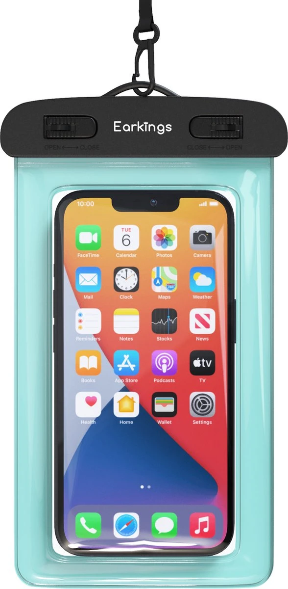 Waterdichte Telefoonhoesjes - Drybag Set Van 2 Stuks - Onderwater Hoesje Telefoon Voor Alle Telefoons - Waterdicht Telefoonhoesje Earkings - Zwart & Blauw 5 Waterdichte Telefoonhoesjes - Drybag Set Van 2 Stuks - Onderwater Hoesje Telefoon Voor Alle Telefoons - Waterdicht Telefoonhoesje Earkings - Zwart & Blauw - Afbeelding 3