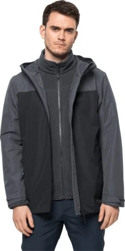 Jack Wolfskin Taubenberg 3in1 Outdoorjas Voor Heren - Maat M