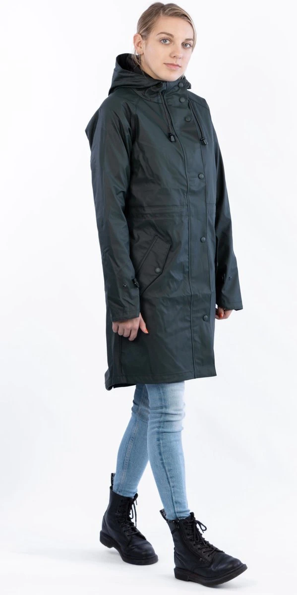 Ralka Regenjas Dames - Mizzle - Donkergroen - Maat 42 11 Ralka Regenjas Dames - Mizzle - Donkergroen - Maat 42 - Afbeelding 9