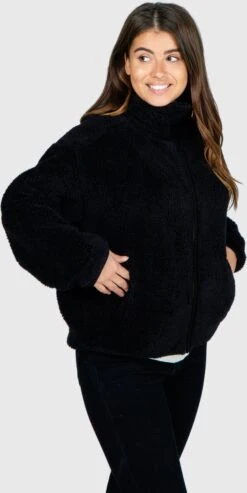 Brunotti Huntress Teddy Fleece Jas - Dames - Black - M -Bol 601x1200 3