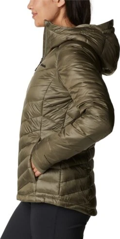 Columbia Joy Peak - Gewatteerde Puffer Jas Dames - Jassen Dames Winter - Outdoorjas Met Capuchon - Stone Green - Maat L -Bol 603x1200