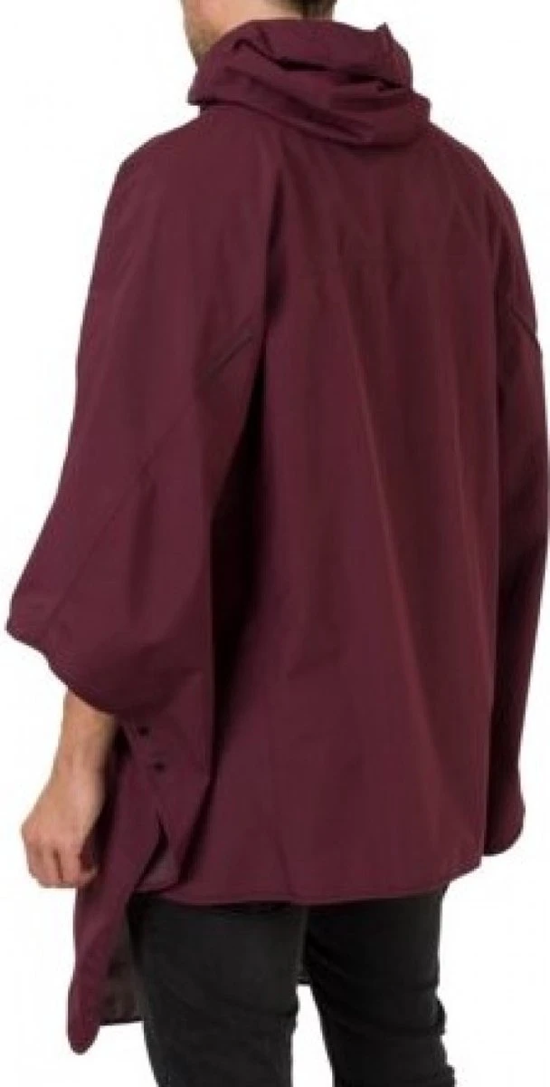 AGU Grant Regenponcho Essential Unisex - Bordeaux - One Size - Dames & Heren - Waterdicht & Ademend 10 AGU Grant Regenponcho Essential Unisex - Bordeaux - One Size - Dames & Heren - Waterdicht & Ademend - Afbeelding 8