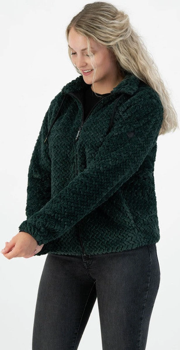 Kjelvik Dames Vest - Wintervest Dames - Zacht Fleece -Ann - Groen - Maat 44 6 Kjelvik Dames Vest - Wintervest Dames - Zacht Fleece -Ann - Groen - Maat 44 - Afbeelding 4