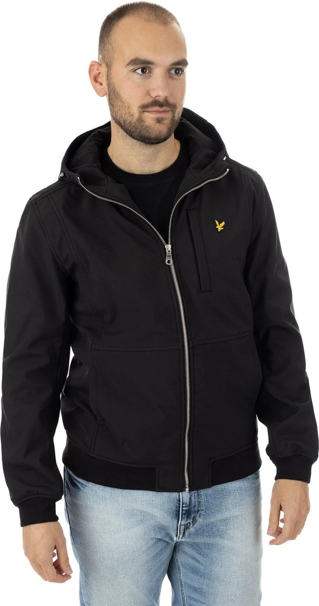 Lyle & Scott - Heren Outdoorjas Softshell Jacket - Zwart - Maat L 10 Lyle & Scott - Heren Outdoorjas Softshell Jacket - Zwart - Maat L - Afbeelding 8