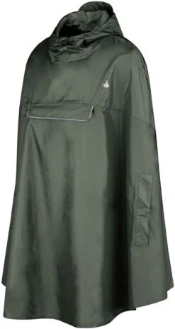 BJØRNSON Haps Regenponcho Fiets Dames & Heren - Fietsponcho - Olijfgroen -Bol 640x1200 4