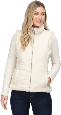 De Regatta Winslow Baffle Bodywarmer - Outdoorbodywarmer - Dames - Geïsoleerd - Waterafstotend - Room Wit