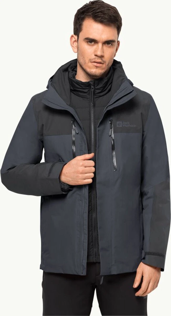 Jack Wolfskin JASPER 3IN1 JKT Outdoorjas Heren 3 Jack Wolfskin JASPER 3IN1 JKT Outdoorjas Heren
