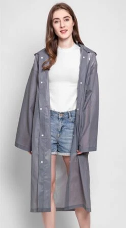 Regenjas-Regenpak- Regenjas Semi-kleuren Grijs - 115 * 65cm -Bol 663x1200 3