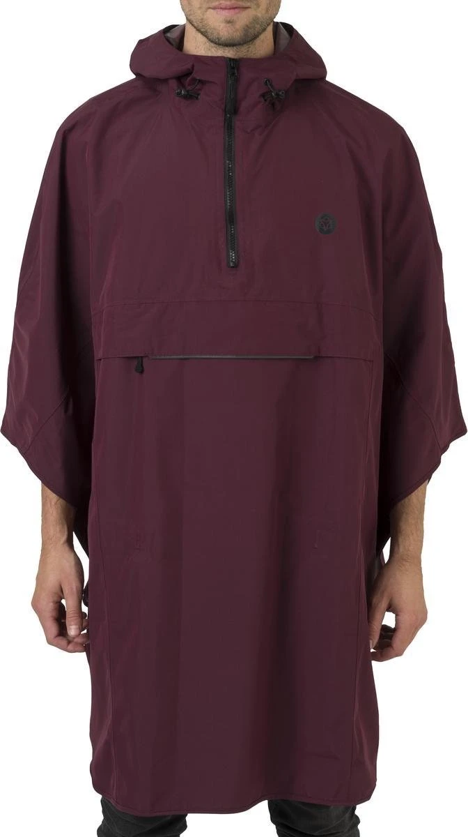 AGU Grant Regenponcho Essential Unisex - Bordeaux - One Size - Dames & Heren - Waterdicht & Ademend 14 AGU Grant Regenponcho Essential Unisex - Bordeaux - One Size - Dames & Heren - Waterdicht & Ademend - Afbeelding 12