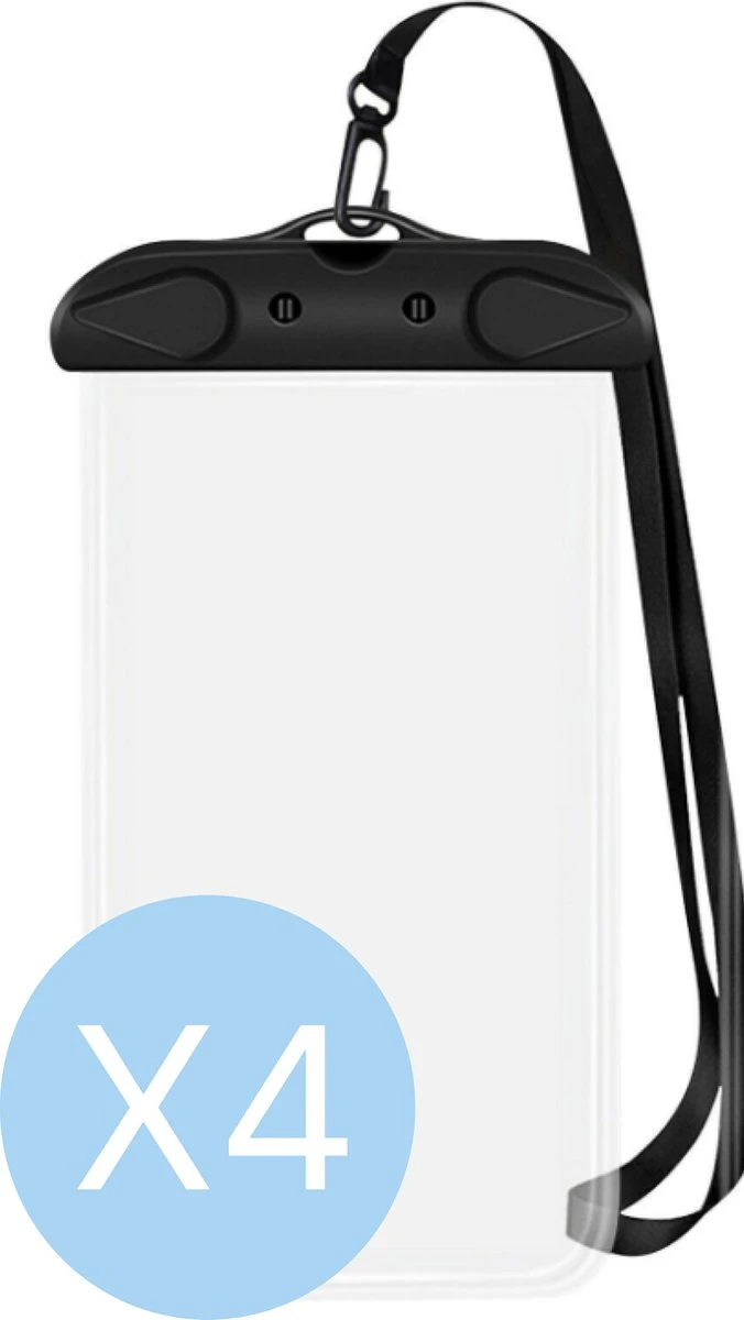 Merkloos Waterdichte Telefoonhoesjes- Zwart 4 Stuks- Alle Telefoons Beschikbaar- Telefoonzakje 6 Merkloos Waterdichte Telefoonhoesjes- Zwart 4 Stuks- Alle Telefoons Beschikbaar- Telefoonzakje - Afbeelding 4