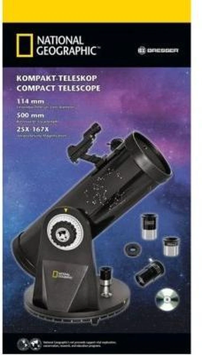 National Geographic Telescoop - 114/500 - Voor Maan & Planeten 7 National Geographic Telescoop - 114/500 - Voor Maan & Planeten - Afbeelding 5