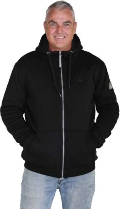 BJØRNSON Kenny Sweatvest Heren - Teddy Gevoerd - Hoodie - Maat L - Zwart -Bol 691x1200 1
