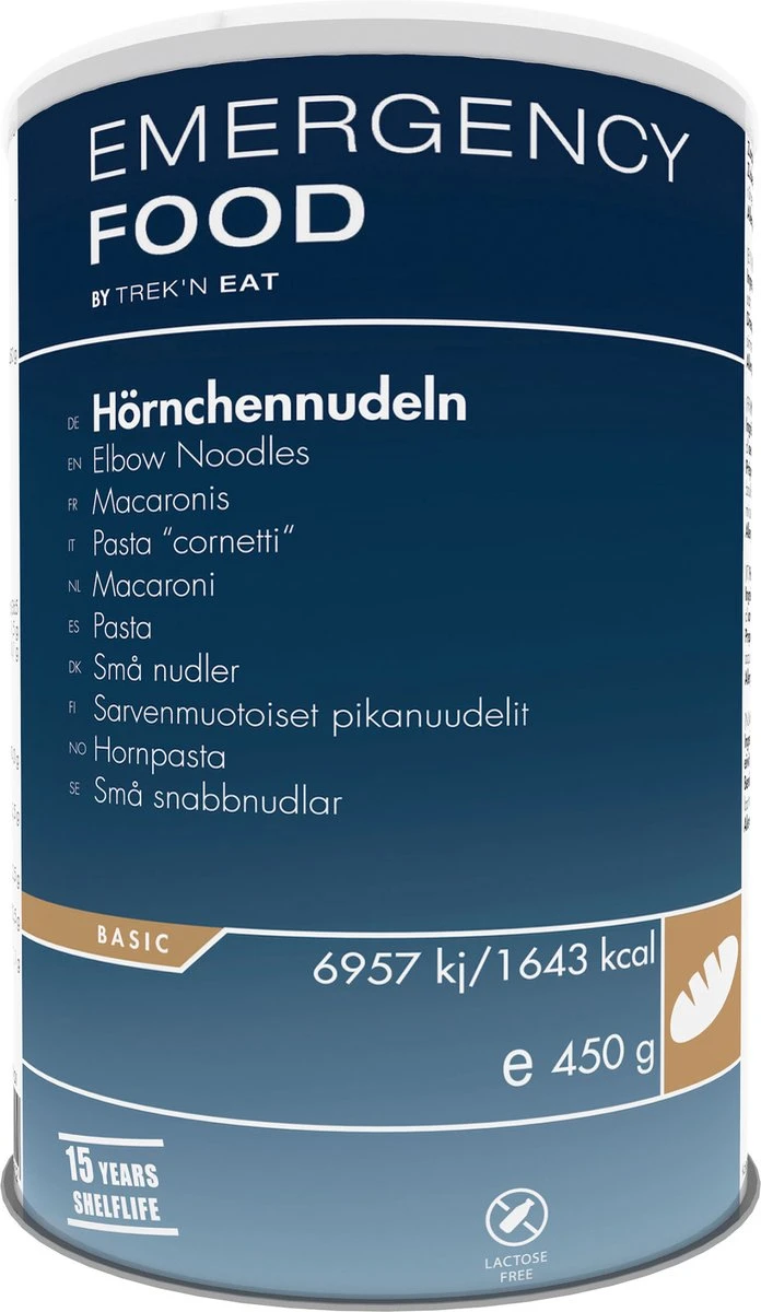 Trek'n Eat Emergency Food - Macaroni In Blik - 450 G - 15 Jr Houdbaar - Noodpakket - Noodrantsoen - Vriesdroogmaaltijd - Rantsoen - Outdoormaaltijd - Survival Food - Overlevingspakket 3 Trek'n Eat Emergency Food - Macaroni In Blik - 450 G - 15 Jr Houdbaar - Noodpakket - Noodrantsoen - Vriesdroogmaaltijd - Rantsoen - Outdoormaaltijd - Survival Food - Overlevingspakket