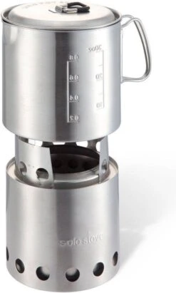 Solo Stove Lite Draagbare Kooktoestel. Geen Vloeibare Brandstof Nodig. Krachtige Efficiënte Houtverbranding En Weinig Rook. Voor 1-2 Personen, 304 Roestvrijstaal, Compact ⌀ 10,8 Cm, Hoogte 14,5 Cm, 255g. -Bol 722x1200 6