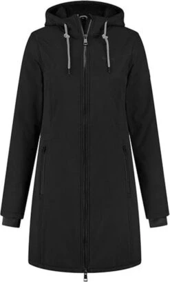 Kjelvik Dames Winterjas - Softshell Parka Dames - Tina - Zwart - Maat 42 -Bol 724x1200 1