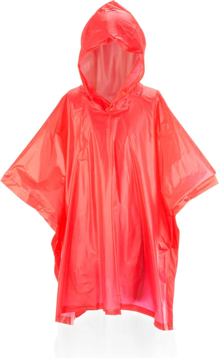 Merkloos Regenponcho - Regenjas - Regenkleding - Kinderen - Jongens - Meisjes - Herbruikbaar - One-size - PVC- Rood 3 Merkloos Regenponcho - Regenjas - Regenkleding - Kinderen - Jongens - Meisjes - Herbruikbaar - One-size - PVC- Rood