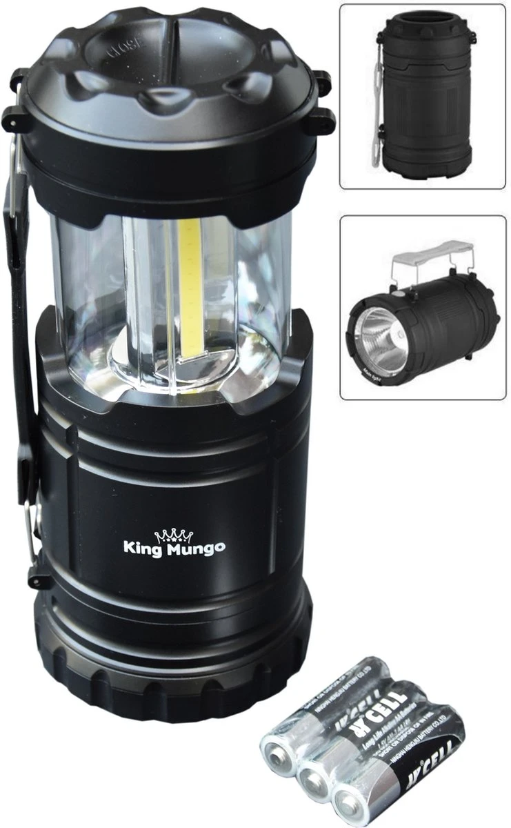 LED Camping Lamp 2 In 1 Hoge Kwaliteit - Zaklamp En Campinglamp - Inclusief AA Batterijen 3 LED Camping Lamp 2 In 1 Hoge Kwaliteit - Zaklamp En Campinglamp - Inclusief AA Batterijen