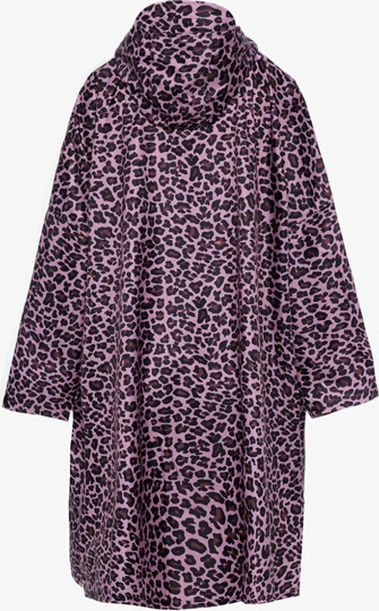 Mountain Peak Regenponcho Met Luipaardprint - Roze 4 Mountain Peak Regenponcho Met Luipaardprint - Roze - Afbeelding 2