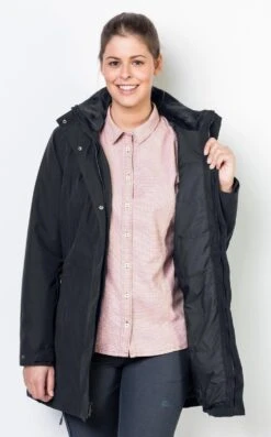 Jack Wolfskin Madison Avenue Outdoorjas Dames - Phantom - Maat M -Bol 746x1200 2