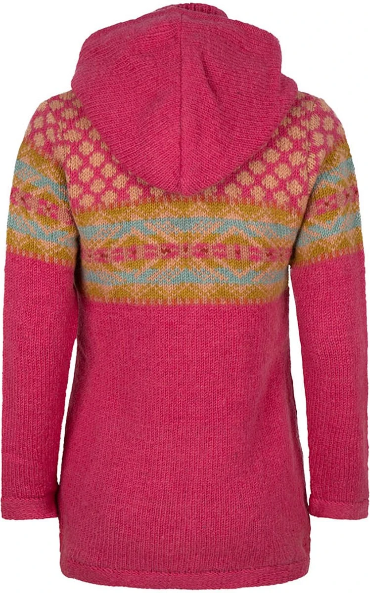 SHAKALOHA Gebreid Wollen Dames Vest Van Schapenwol Met Polyester Fleece Voering En Afneembare Capuchon - W Glacier ZH Pink XL 8 SHAKALOHA Gebreid Wollen Dames Vest Van Schapenwol Met Polyester Fleece Voering En Afneembare Capuchon - W Glacier ZH Pink XL - Afbeelding 6