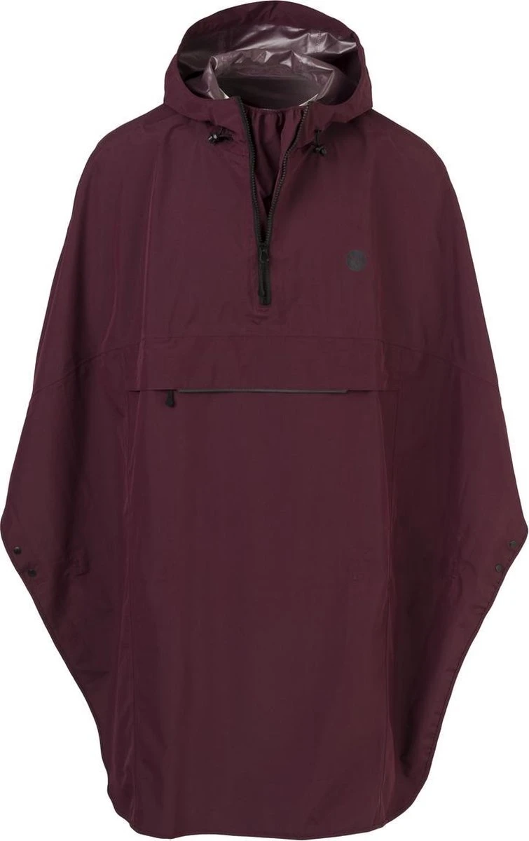 AGU Grant Regenponcho Essential Unisex - Bordeaux - One Size - Dames & Heren - Waterdicht & Ademend 13 AGU Grant Regenponcho Essential Unisex - Bordeaux - One Size - Dames & Heren - Waterdicht & Ademend - Afbeelding 11