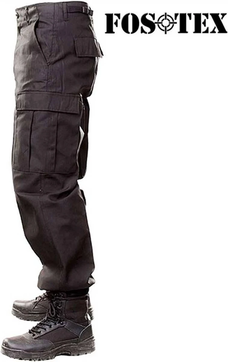 BDU Camouflage Broek - Zwart - Maat XS 5 BDU Camouflage Broek - Zwart - Maat XS - Afbeelding 3