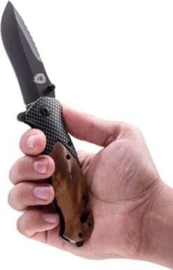 Survival Zakmes Outdoor – 1 Hand Open Systeem En Broekclip – 20.5 CM Vouwmes – RVS – Lion Gear KN-01 -Bol 769x1200 3