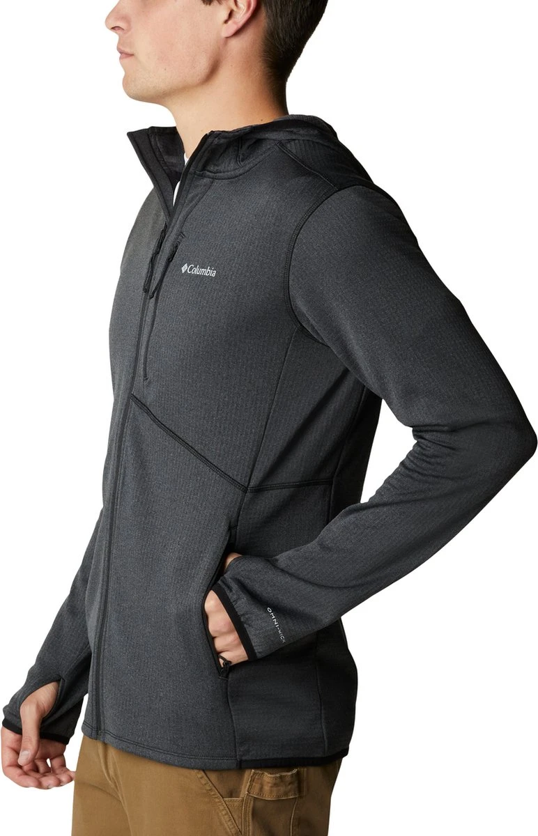 Columbia Park View Fleece Hoodie - Fleece Vest Heren - Black Heather - Maat L 5 Columbia Park View Fleece Hoodie - Fleece Vest Heren - Black Heather - Maat L - Afbeelding 3