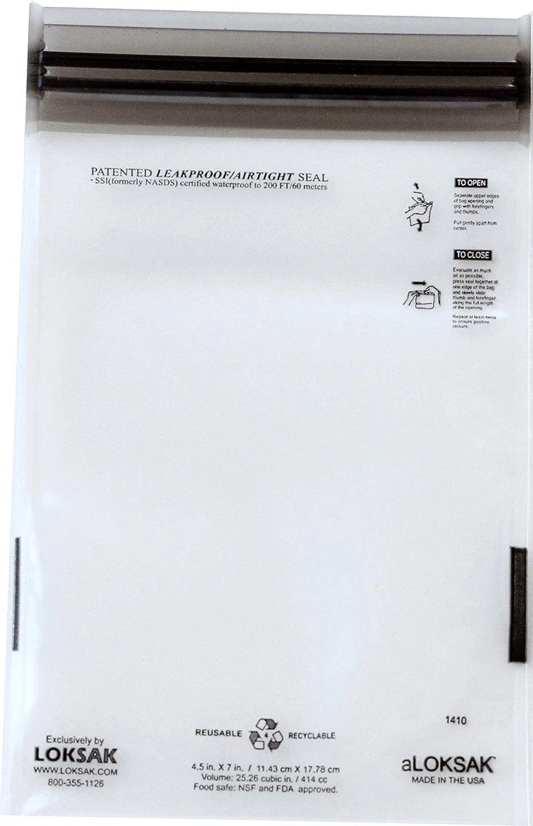 LOKSAK ALoksak - Waterdichte Hoezen - 10,2 X 16,5 Cm - 2 St. - Transparant 5 LOKSAK ALoksak - Waterdichte Hoezen - 10,2 X 16,5 Cm - 2 St. - Transparant - Afbeelding 3