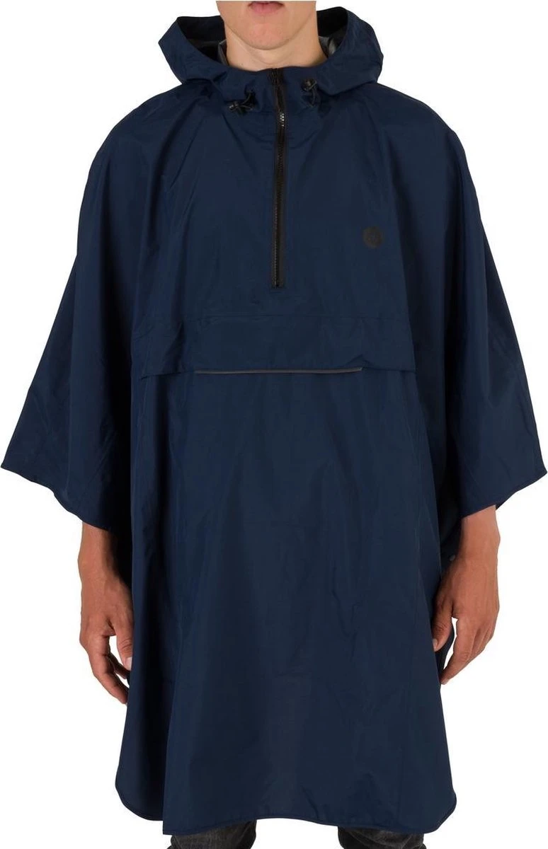 AGU Grant Regenponcho Essential Unisex - Navy Blauw - One Size - Dames & Heren - Waterdicht & Ademend 9 AGU Grant Regenponcho Essential Unisex - Navy Blauw - One Size - Dames & Heren - Waterdicht & Ademend - Afbeelding 7