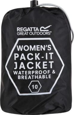 Regatta Pack-It II Regenjas - Maat 44 - Vrouwen - Zwart -Bol 776x1200 3