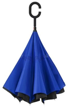 Impliva - Opvouwbare Inside Out Paraplu - Ø 107 Cm - Zwart/Blauw -Bol 779x1200 4