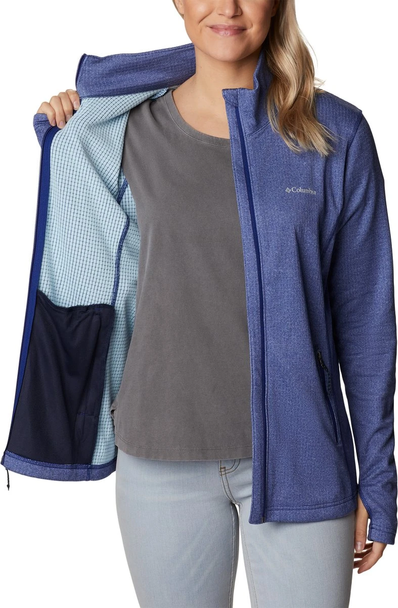 Columbia Park View Grid - Fleece Vest Dames Winter - Zweetafvoerende Stof - Blauw - Maat XL 7 Columbia Park View Grid - Fleece Vest Dames Winter - Zweetafvoerende Stof - Blauw - Maat XL - Afbeelding 5