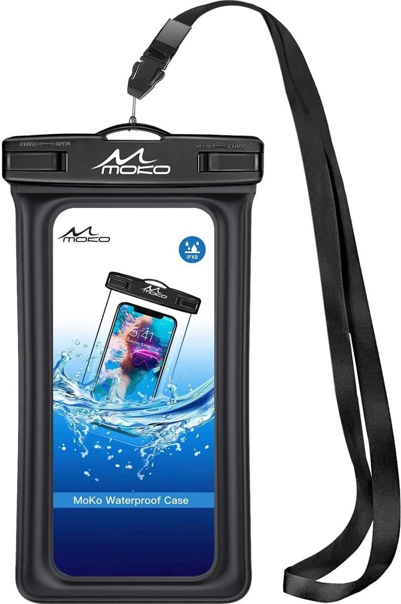 Waterdichte Telefoonhoesjes + Koord En Sportarmband - IPX7 Gecertificeerd - Voor Samsung En IPhone 3 Waterdichte Telefoonhoesjes + Koord En Sportarmband - IPX7 Gecertificeerd - Voor Samsung En IPhone