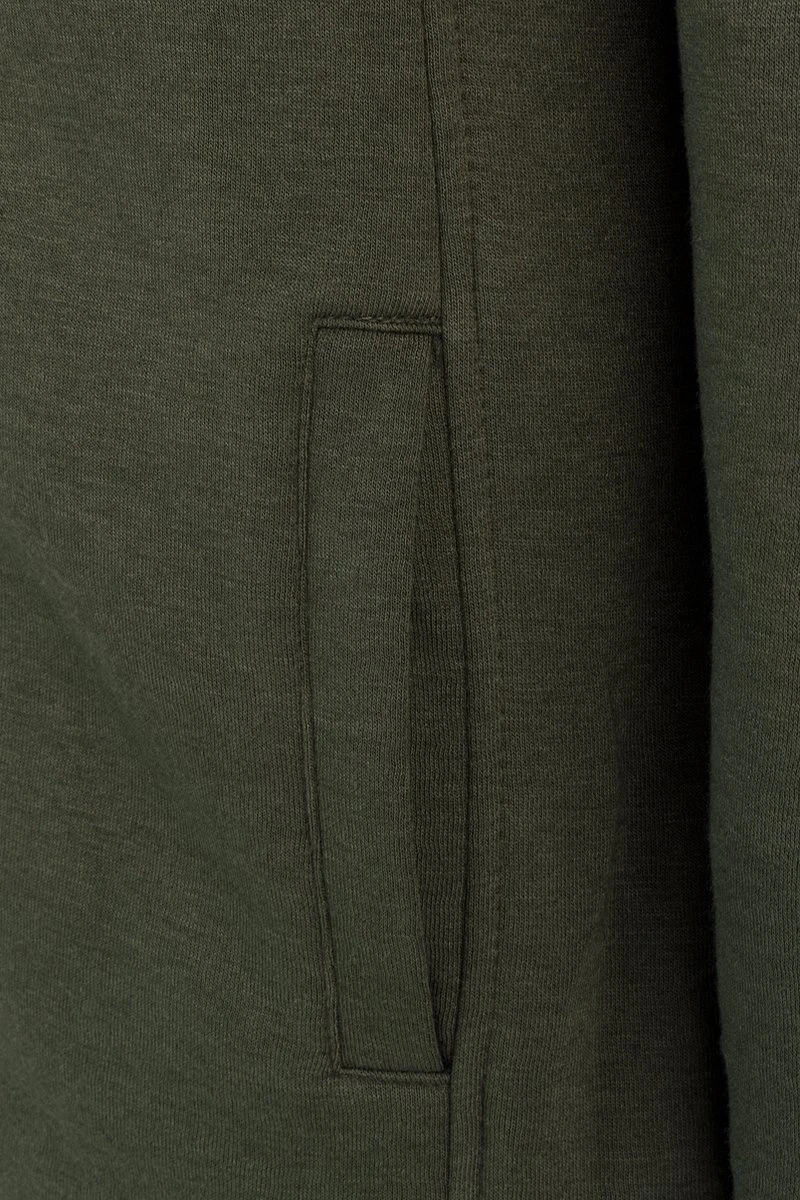 BJØRNSON Sigrid Sweatvest Dames - Teddy Gevoerd - Hoodie - Maat 38 - Olijfgroen 10 BJØRNSON Sigrid Sweatvest Dames - Teddy Gevoerd - Hoodie - Maat 38 - Olijfgroen - Afbeelding 8