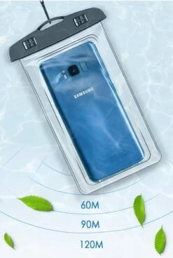 Mobstore Waterdichte Telefoonhoesjes Transparant - Onderwater Hoesje Telefoon - Geschikt Voor Alle Smartphones - Ook Voor Paspoort & Betaalpassen – Waterdichte Telefoonzakje