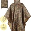 Regenponcho / Fietsponcho Herbruikbaar Voor Volwassenen ( Dames En Heren ) - 200x110cm - 100% Ripstop Polyester - Camouflage -Bol 807x1200 5
