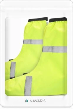 Navaris Overschoenen - 1 Paar Uniseks Schoenovertrekken - Waterdicht & Reflecterend - Beschermt Tegen Regen En Vuil - Verschillende Maten -Bol 809x1200 3