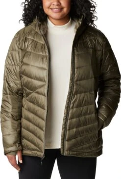 Columbia Joy Peak - Gewatteerde Puffer Jas Dames - Jassen Dames Winter - Outdoorjas Met Capuchon - Stone Green - Maat L -Bol 811x1200 2
