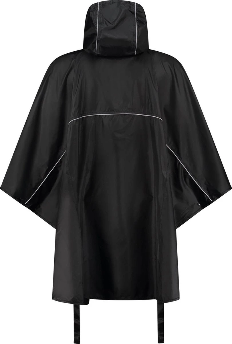 Ralka Poncho - Zwart - Volwassenen 4 Ralka Poncho - Zwart - Volwassenen - Afbeelding 2